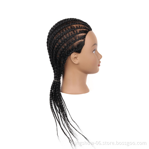 factory supplier training head  hand tied  braiding female training mannequin head for salon and school real hair